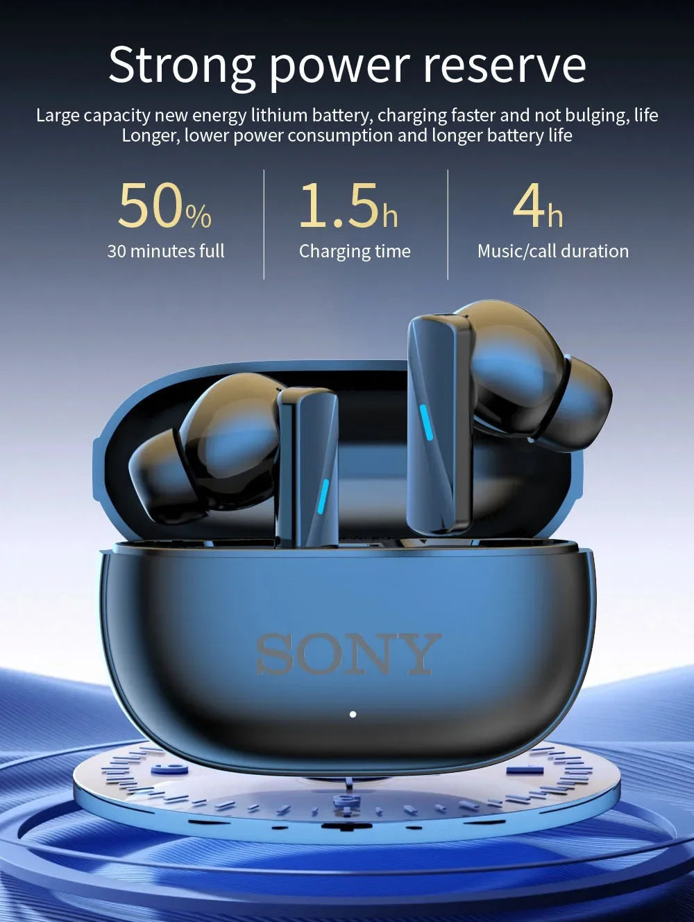 Sony TWS Headset Wireless Earphones Bluetooth Headphones Sport Stereo Fone Bluetooth Earbuds Cable For Xiaomi Huawei iPhone