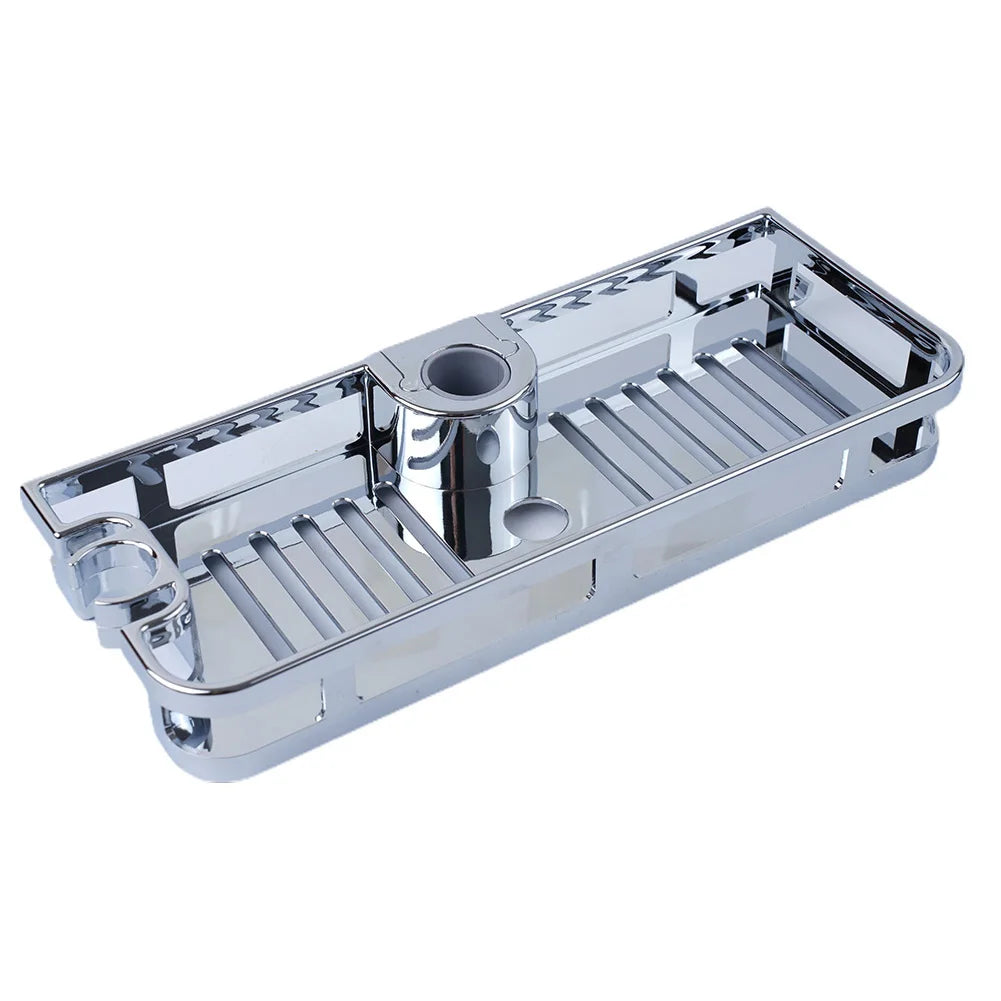 1 Bathroom Storage Shelf Bathroom Hanging Pole Shower Basket Tidy Storage Shelf 285x110mm Organiser Tray Rack Bathroom Fitting