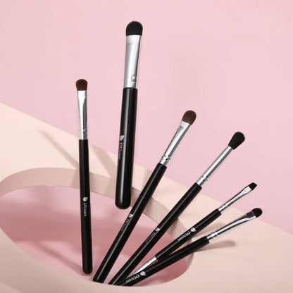 Ducare 6Pcs Cosmetic Makeup Brushes Set Eye Shadow Blending Eyeliner Eyelash Eyebrow Brushes for Make up Professional brush