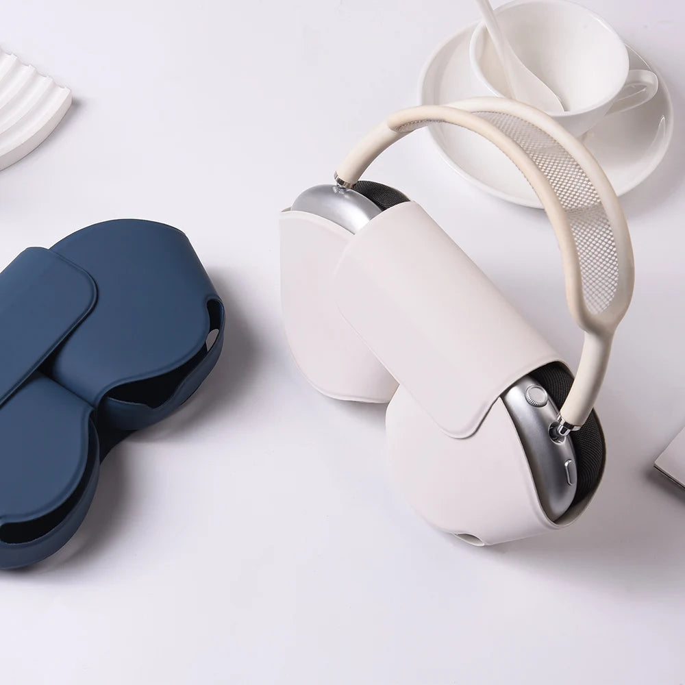 For AirPods Max Case Smart Earphone Protective Cover For Apple AirPods Max Leather Cases Soft Headphone Bags Coque Accessories