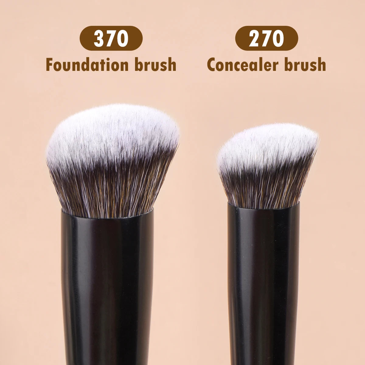 MAANGE Foundation Concealer Makeup Brushes Angled Brush Flat Top Brush Triangle Brush for Liquid Cream Blending Cosme