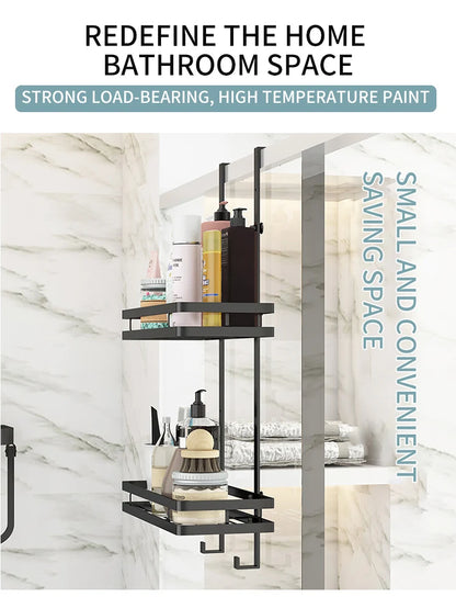 Bathroom Storage Rack No Drill Shelves Wall Mount Corner Shelf Shower Holder For WC Shampoo Organizer Bathroom Accessories