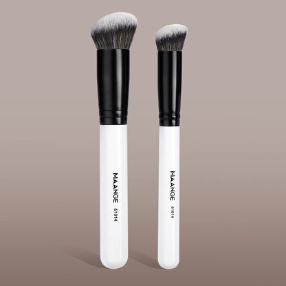MAANGE Foundation Concealer Makeup Brushes Angled Brush Flat Top Brush Triangle Brush for Liquid Cream Blending Cosme