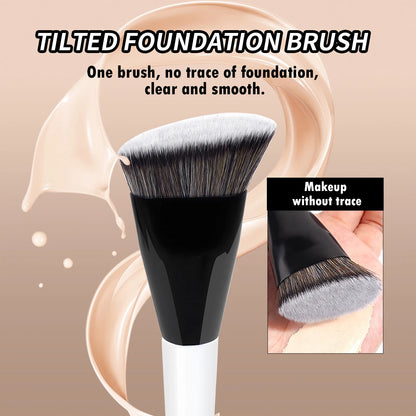 MAANGE Foundation Concealer Makeup Brushes Angled Brush Flat Top Brush Triangle Brush for Liquid Cream Blending Cosme
