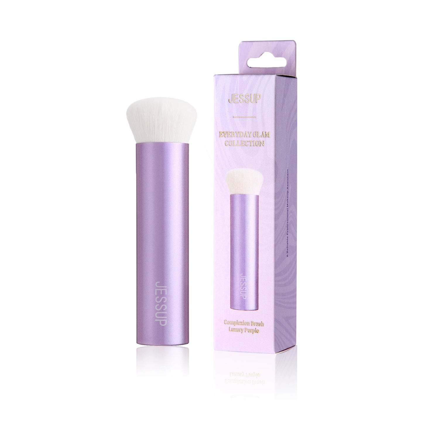 Jessup Makeup Brushes Set Face Kabuki Brush Foundation Contour Powder Complexion Blush Bronzer,Premium Synthetic, Luxury Purple