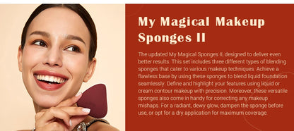 Jessup Makeup Sponges Set, 3pcs Make up Sponges Beauty Foundation Sponge Makeup Blender Wet&Dry Concealer Sponge, SP013