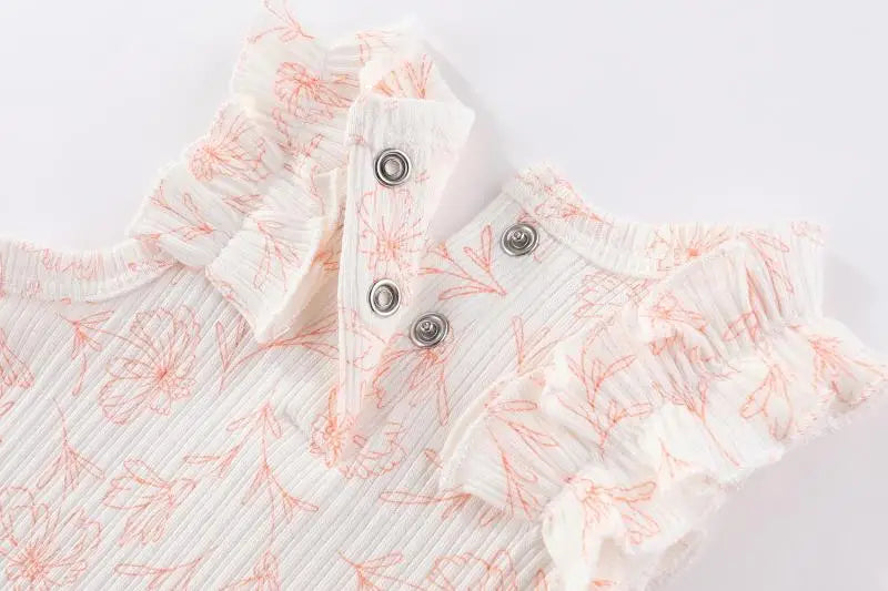 Kiddiezoom 5 Pcs Four Seasons Fashion Cartoon Short Sleeve Baby Boy Girl Bodysuits Soft 100%Cotton Newborn Onesies Clothes