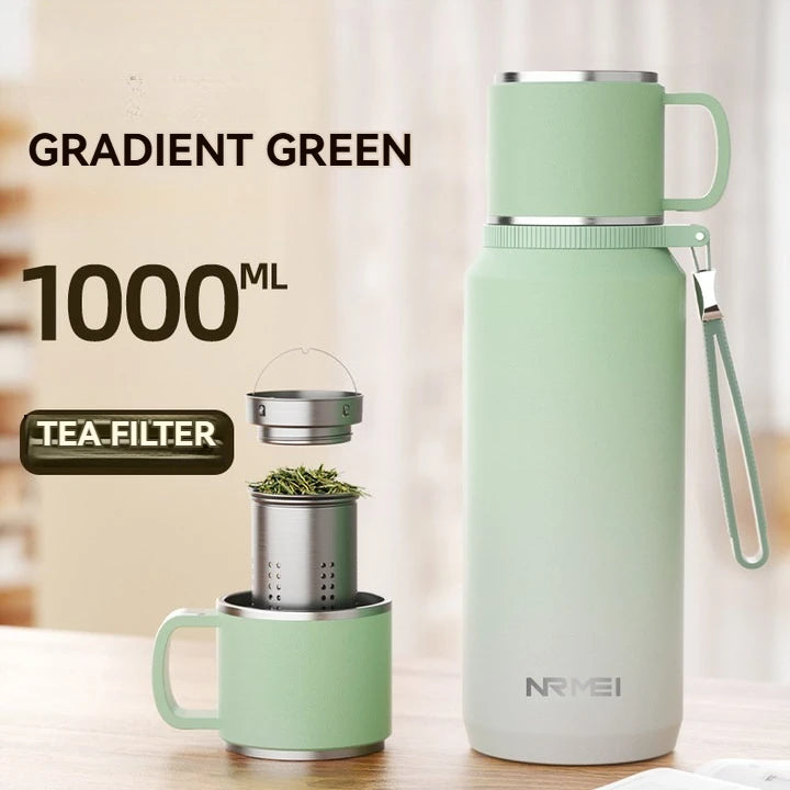 1.5L Thermos water bottle Stainless Steels Vacuum Flask Hot Coffee tea Water Heat Preservation Bottles Cold Tumbler drink