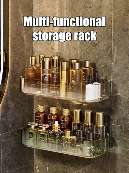 1pc Light Luxury Acrylic Storage Rack Toilet Washstand Cosmetic Storage Box Bathroom Storage Rack