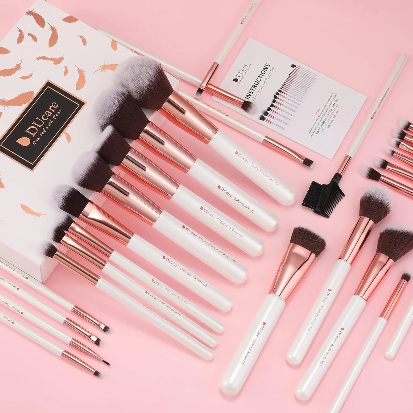DUcare Black makeup brush Professional Makeup Eyeshadow Foundation Powder Soft Synthetic Hair Makeup Brushes brochas maquillaje