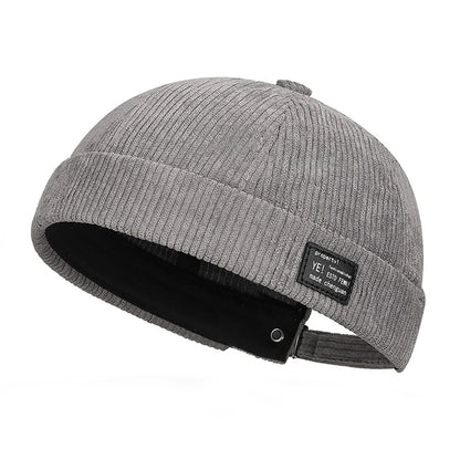 Brimless Skullies Cap Vintage Cotton Men Adjustable Landlord Docker Cap Multipurpos Beanie Hats Streetwear Dome Hat Hip Hop Hats