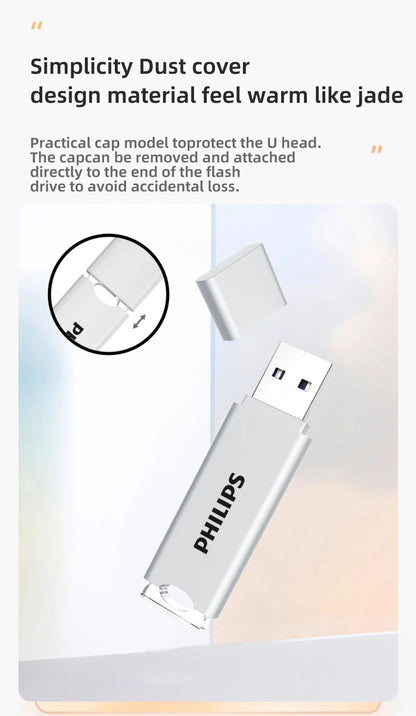 Philips USB Flash Drive 2.0, 64GB, Storage Expansion for Photos, Videos, Music, Files