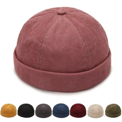 New Four Seasons Hats, Tide Melon Skin Hats, Beanie Landlord Hats, Spring And Autumn Versatile Hip Hop Hats, Round Hats, Casual