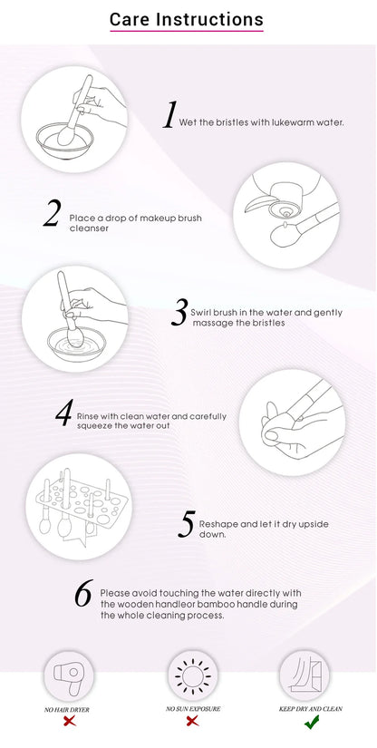 Jessup Professional Makeup Brushes Set 25pcs Natural-Synthetic Foundation Powder Eyeshadow Make up Brush Blushes Black T155
