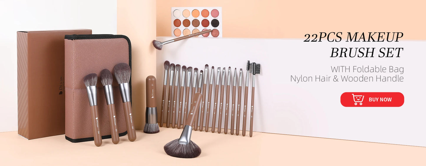 Ducare Makeup Brushes 11Pcs Professional Makeup Brush Set Foundation Powder Blush Eyeshadow Eyebrow Blending Brushes with Holder