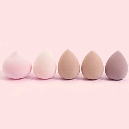MAANGE 5PCS Makeup Sponge Blender Set Foundation Concealer Powder Cream Puff Dry&Wet Cosmetic Puff Multi-colored Beauty Sponges