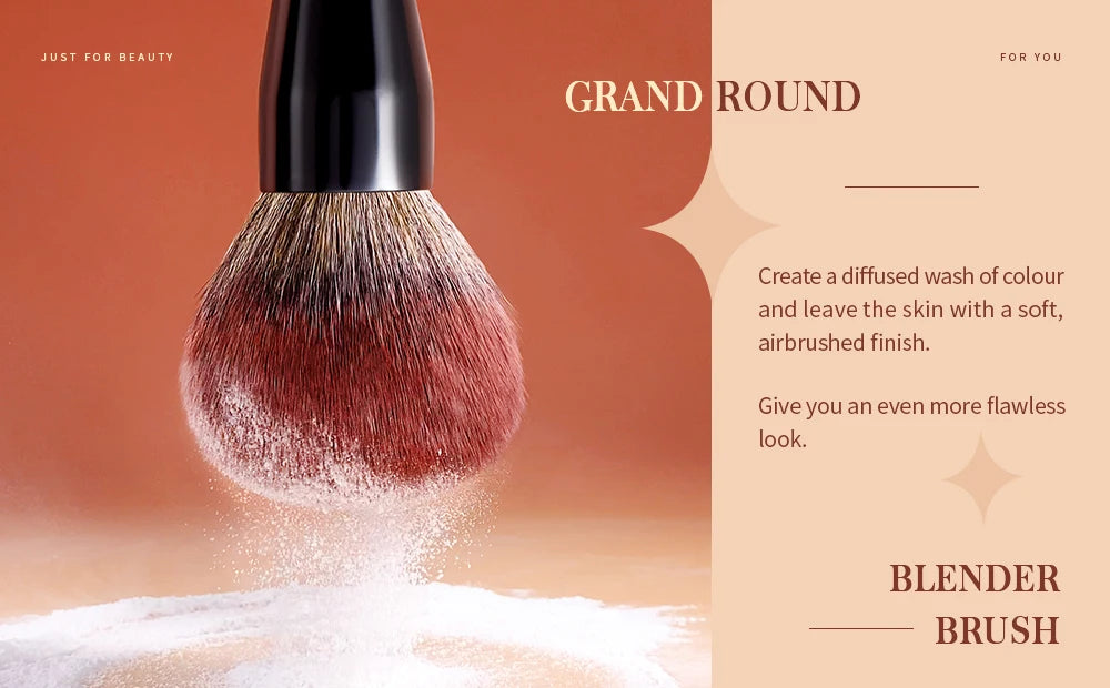Jessup Powder Brush Makeup Large Finishing Mineral Powder Brush,Vegan Flawlessl Face Brush makeup for Powder&Blush&Bronzer MUL01