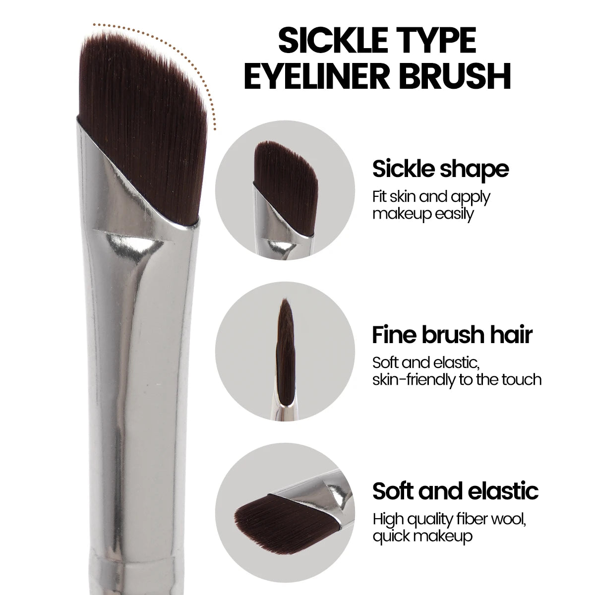 MAANGE 4PCS Professional Eyes Makeup Brush Set Eyeshadow Eyebrow Brush Blade Eyeliner Contour Makeup Brushes Makeup Tool