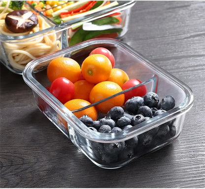 Premium Glass Lunch Container - Leak-Proof Bento Box with Secure Lid