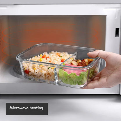 Premium Glass Lunch Container - Leak-Proof Bento Box with Secure Lid