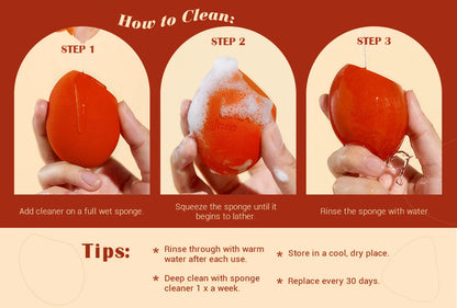 Jessup Makeup Sponges Set, 3pcs Make up Sponges Beauty Foundation Sponge Makeup Blender Wet&Dry Concealer Sponge, SP013