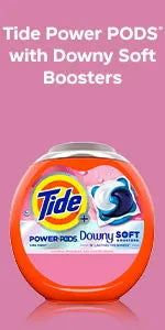 Power PODs 2-in-1 Laundry Detergent Pods with Downy Soft Boosters, Lasting Freshness with April Fresh Scent, 18/45/63 Count