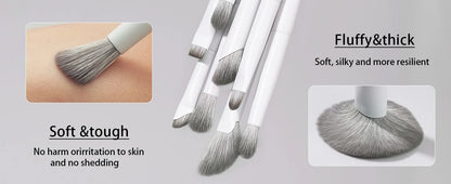 BEILI 12/15 PCS Professional Makeup Brushes Sets Vegan Premium Cosmetics Tool Kakubi Powder Angled Contour Blush Eyeshadow Brush
