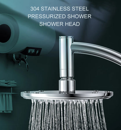 Bathroom 6 ”8 inch shower head ABS Chrome shower head water saving bathroom rain spa square handheld ELA087-1