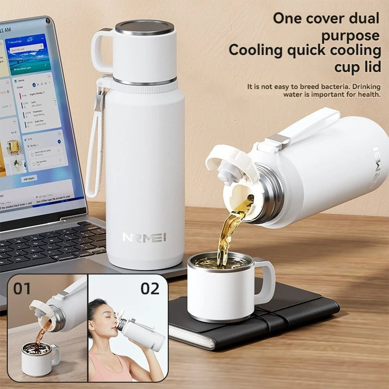 1.5L Thermos water bottle Stainless Steels Vacuum Flask Hot Coffee tea Water Heat Preservation Bottles Cold Tumbler drink