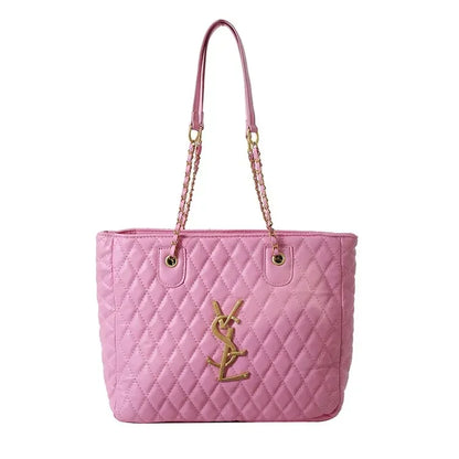 2025 Hot! Women's High - End Chain - Decorated Rhombus Tote - Spacious Shoulder Bag for Commuting & Diaper Storage