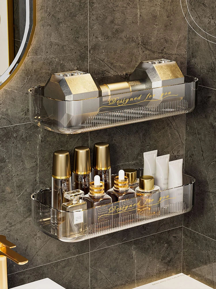 1pc Light Luxury Acrylic Storage Rack Toilet Washstand Cosmetic Storage Box Bathroom Storage Rack