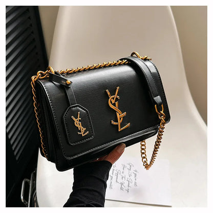 2025 Best Selling Luxury Women's Chain Crossbody Bag - Spacious Square Shoulder Bag With Phone Compartment For Commuters