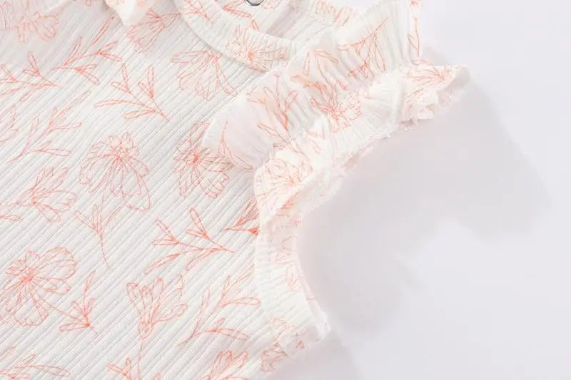 Kiddiezoom 5 Pcs Four Seasons Fashion Cartoon Short Sleeve Baby Boy Girl Bodysuits Soft 100%Cotton Newborn Onesies Clothes