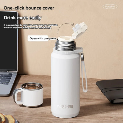 1.5L Thermos water bottle Stainless Steels Vacuum Flask Hot Coffee tea Water Heat Preservation Bottles Cold Tumbler drink