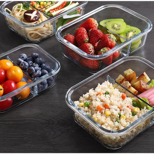 Premium Glass Lunch Container - Leak-Proof Bento Box with Secure Lid