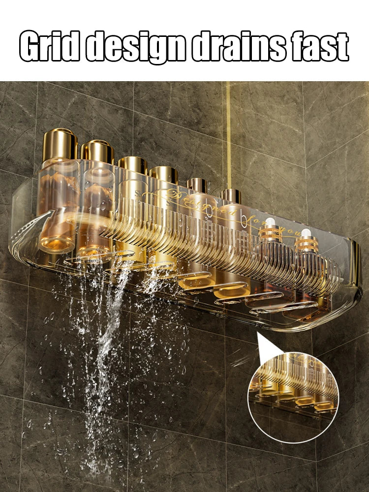 1pc Light Luxury Acrylic Storage Rack Toilet Washstand Cosmetic Storage Box Bathroom Storage Rack
