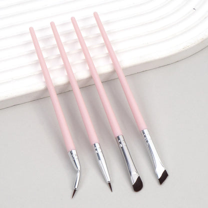 MAANGE 4PCS Professional Eyes Makeup Brush Set Eyeshadow Eyebrow Brush Blade Eyeliner Contour Makeup Brushes Makeup Tool