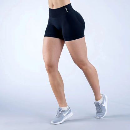 Dfyne Impact Shorts 4.5'' Low Waist Seamless Yoga Shorts Scrunch Bum Gym Shorts Women Workout Biker Stretch Fitness Short XS-XL