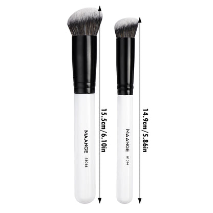 MAANGE Foundation Concealer Makeup Brushes Angled Brush Flat Top Brush Triangle Brush for Liquid Cream Blending Cosme