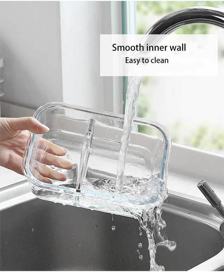Premium Glass Lunch Container - Leak-Proof Bento Box with Secure Lid