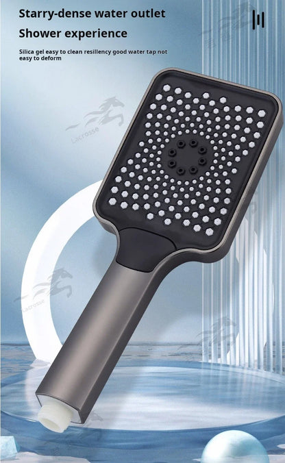 Bathroom Toilet Accessories Ceiling Shower Head Rainfall Bath Hydro Massage Mixer Black Faucet Complete Set bathroom shower
