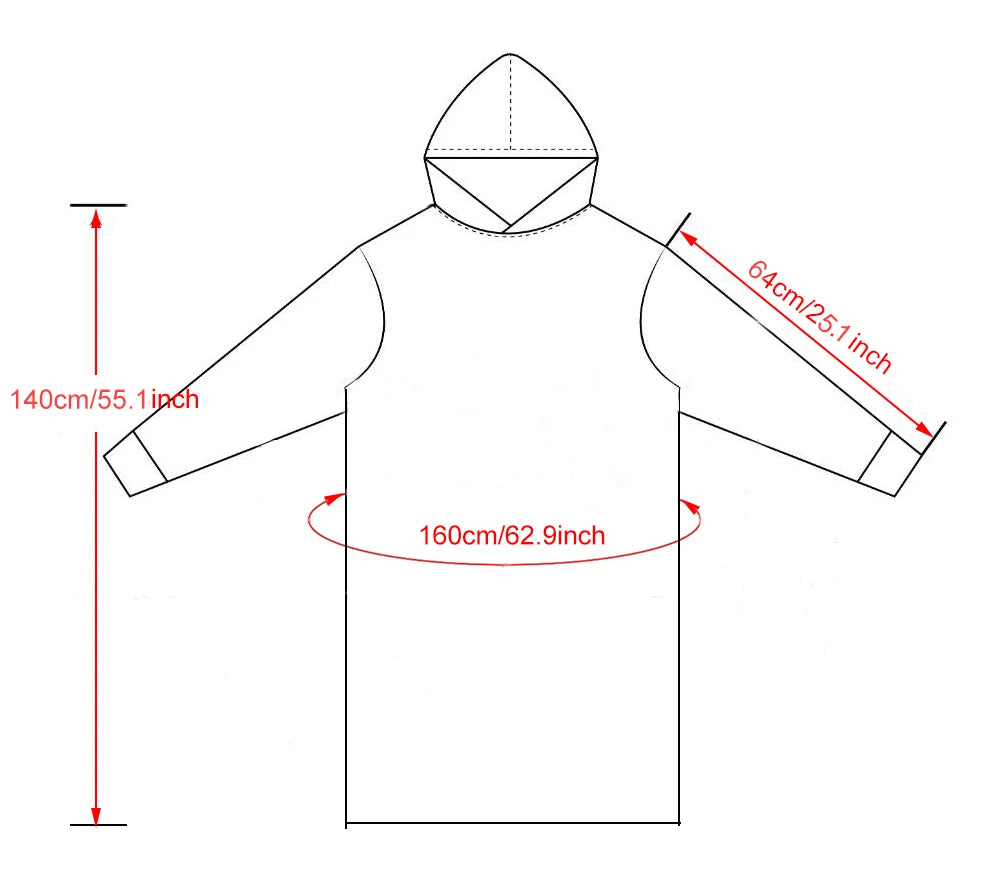 Adults Long Blanket with Sleeves Winter Hoodies Sweatshirt Plus Size Feminino Fleece Wearable Blanket Hoodie Oversized