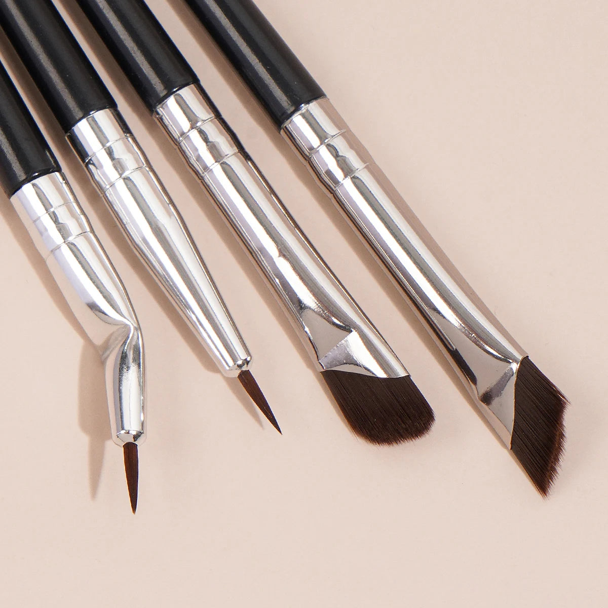 MAANGE 4PCS Professional Eyes Makeup Brush Set Eyeshadow Eyebrow Brush Blade Eyeliner Contour Makeup Brushes Makeup Tool
