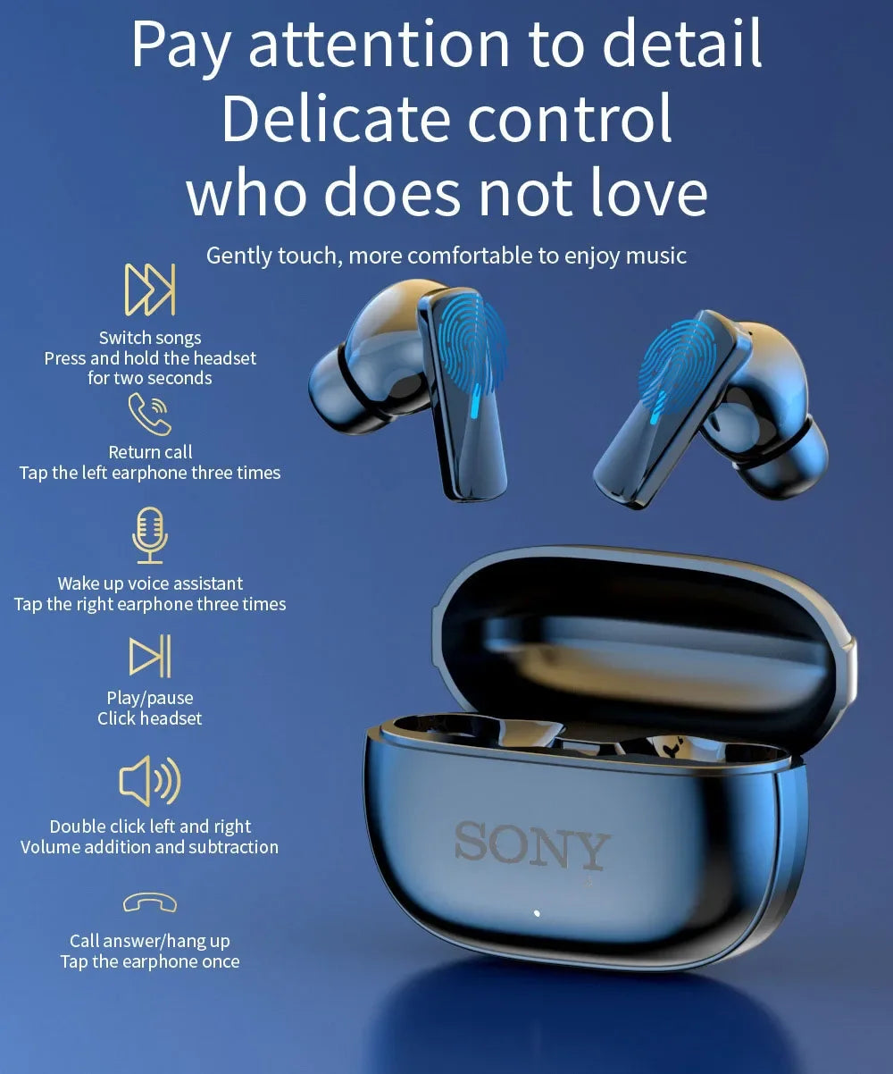 Sony TWS Headset Wireless Earphones Bluetooth Headphones Sport Stereo Fone Bluetooth Earbuds Cable For Xiaomi Huawei iPhone