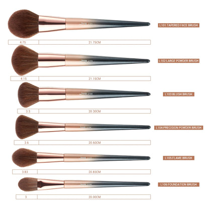 Jessup brushes 18pcs Makeup brushes set Powder Foundation Precision Blush Angled Contour Pencil Eyeshadow Eyeliner Eyebrow