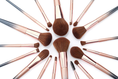 Jessup brushes 18pcs Makeup brushes set Powder Foundation Precision Blush Angled Contour Pencil Eyeshadow Eyeliner Eyebrow