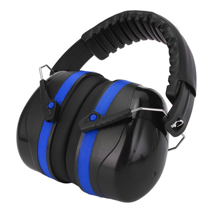 Industrial Earmuffs Noise Blocking Hearing Protection Size Adjustable Folding Ear Muffs for Baby Adults Black Blue