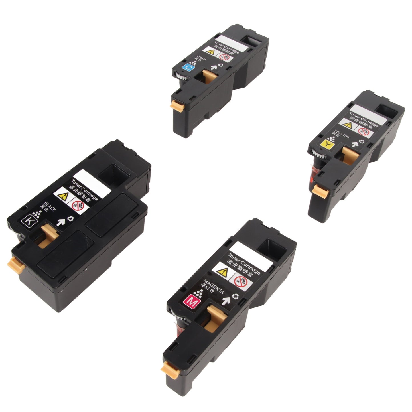4Pcs Toner Cartridge Replacement Set for Xerox Phaser 6000 6010 Workcentre 6015 Printer