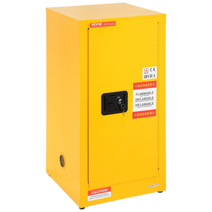 VEVOR Flammable Cabinet , Galvanized Steel Safety Cabinet, Adjustable Shelf Flammable Storage Cabinet, For Commercial Industrial And Home Use