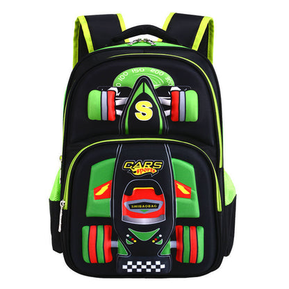 Three Dimensional Car Boys Primary School Trolley Male School Bag